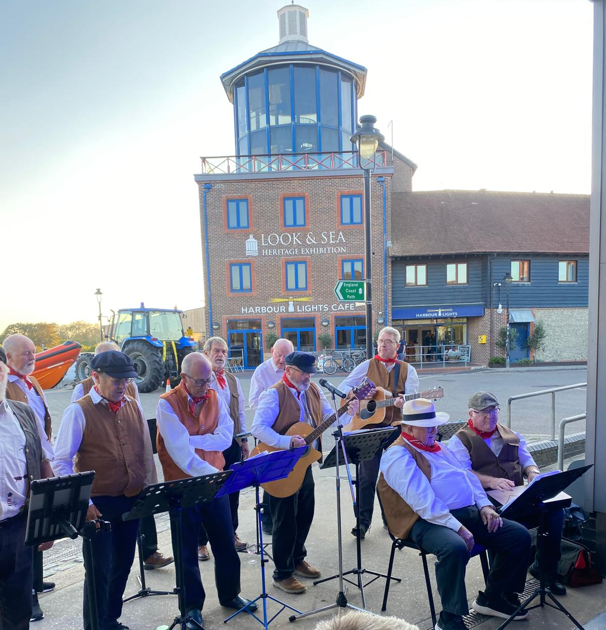 Outside the Boat Shed